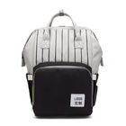 Nylon Striped Waterproof Diaper Backpack 38*19*46CM