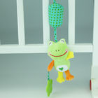 Hanging Baby Rattle Crinkle Squeaky Toy With Teethers Plush