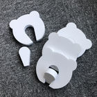White ABS Silica Gel Baby Safety Door Stopper Protect Child Fingers